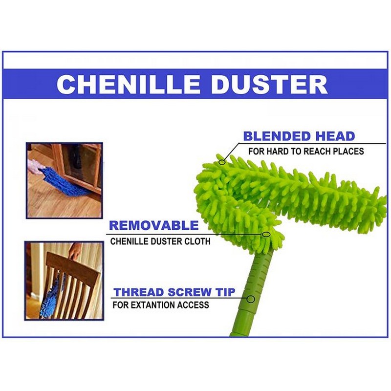 Microfiber Long Flexible Fan Duster