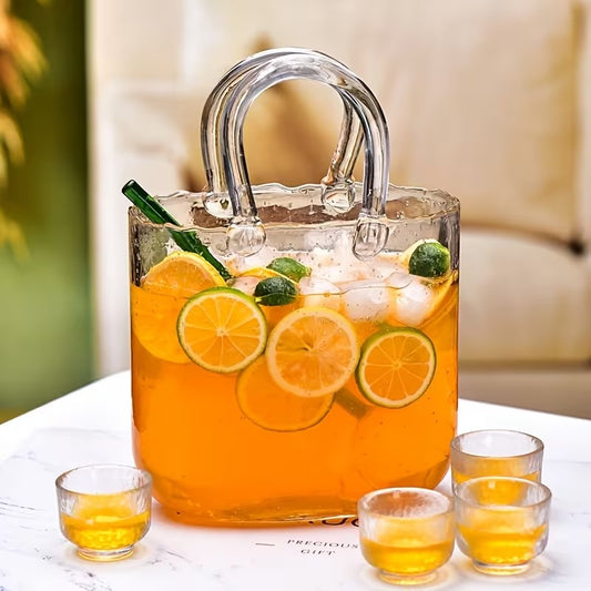 Stylish Glasses Straw with Elegant Handbag, 500ml Compatible with for All Fruit Juices & Cocktails