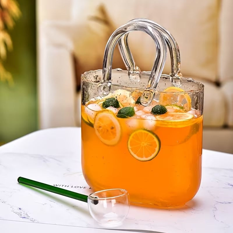 Stylish Glasses Straw with Elegant Handbag, 500ml Compatible with for All Fruit Juices & Cocktails