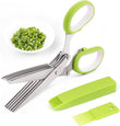5 Layers Kitchen Scissor – Multi-Blade Herb & Vegetable Cutting Shears with Cleaning Comb | Stainless Steel Kitchen Herb Cutter