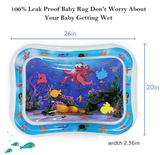 Infinno Inflatable Tummy Time Water Play Mat – Sensory Development Mat for Babies (3-24 Months)