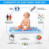 Infinno Inflatable Tummy Time Water Play Mat – Sensory Development Mat for Babies (3-24 Months)