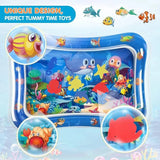 Infinno Inflatable Tummy Time Water Play Mat – Sensory Development Mat for Babies (3-24 Months)