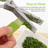 InnovaGoods 5-in-1 Multi-Blade Kitchen Scissors – Multi-Purpose Cutter