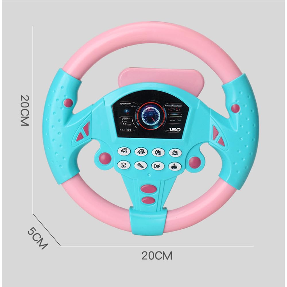 Interactive Car Steering Wheel Toy for Kids  with Sound & Buttons