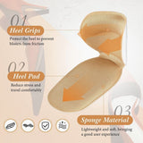 T Shaped Shoe Grip, Pain Relief Shoe Size Reducer, Half Cushion Heel Inserts Shoe Pad, Adjustable Antiwear Feet Shoe Insole, Shoe Insoles Heel Protector Sticker Insole, Shoes Sponge Dispensing Shoe Cushion, Self-Adhesive Protects Heel Shoes