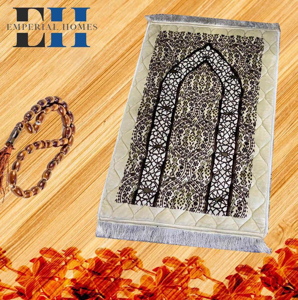 Jaye Namaz Royal – Premium Velvet Prayer Mat with Foam Cushioning