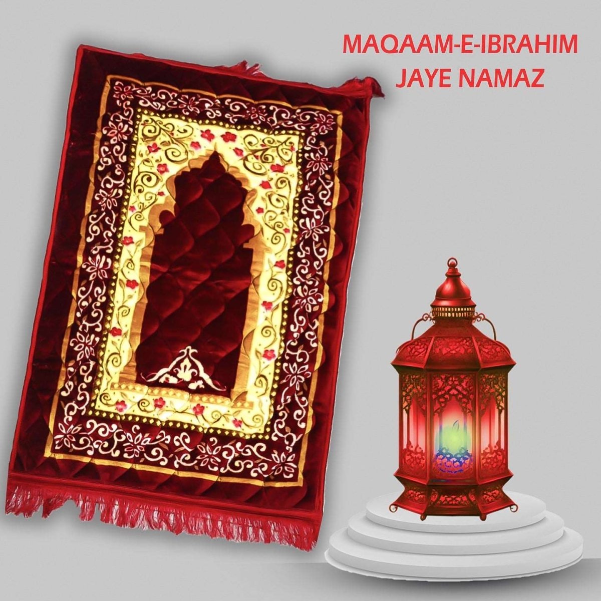 Jaye Namaz Royal – Premium Velvet Prayer Mat with Foam Cushioning