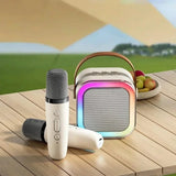 K12 Portable KTV Bluetooth Karaoke Speaker with Mic | RGB Lights | Party & Home Entertainment
