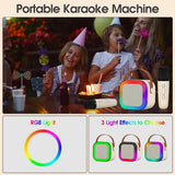 K12 Portable KTV Bluetooth Karaoke Speaker with Mic | RGB Lights | Party & Home Entertainment
