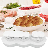 Manual Kabab Maker, Plastic Meatball Mold, Kitchen Homemade Stuffed Meatballs Maker, Kebbah Ballers Makers, Rugby Shape Meatball Mold, Stuffed Meatballs Apparatus, Fried Kebbah Kitchen Cooking Tools