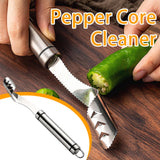 Pepper Core Cleaner, Vegetable Slicer Cutter, Corers Seed Remover, Jalapeno Pepper Corer Cutter Slicer, Core Seed Remover, Steel Pepper Core Seeder, Multifunction Fruit And Vegetable Corer
