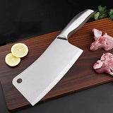 Butcher Knife, Meat Fish Vegetables Chopping Cleaver Butcher, Professional Knife Kitchen Chopping Chef Tool, Stainless Steel Bone Cutter Meat Cleaver Slicer Vegetable, Multipurpose Cleaver for Meat Bone Cutting Vegetable Slicing
