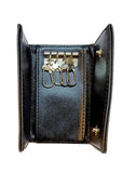 Leather Keychain Pouch, Personalized Key Holder, Wallet Style Snap Close Keyrings, Engraved Key Case
