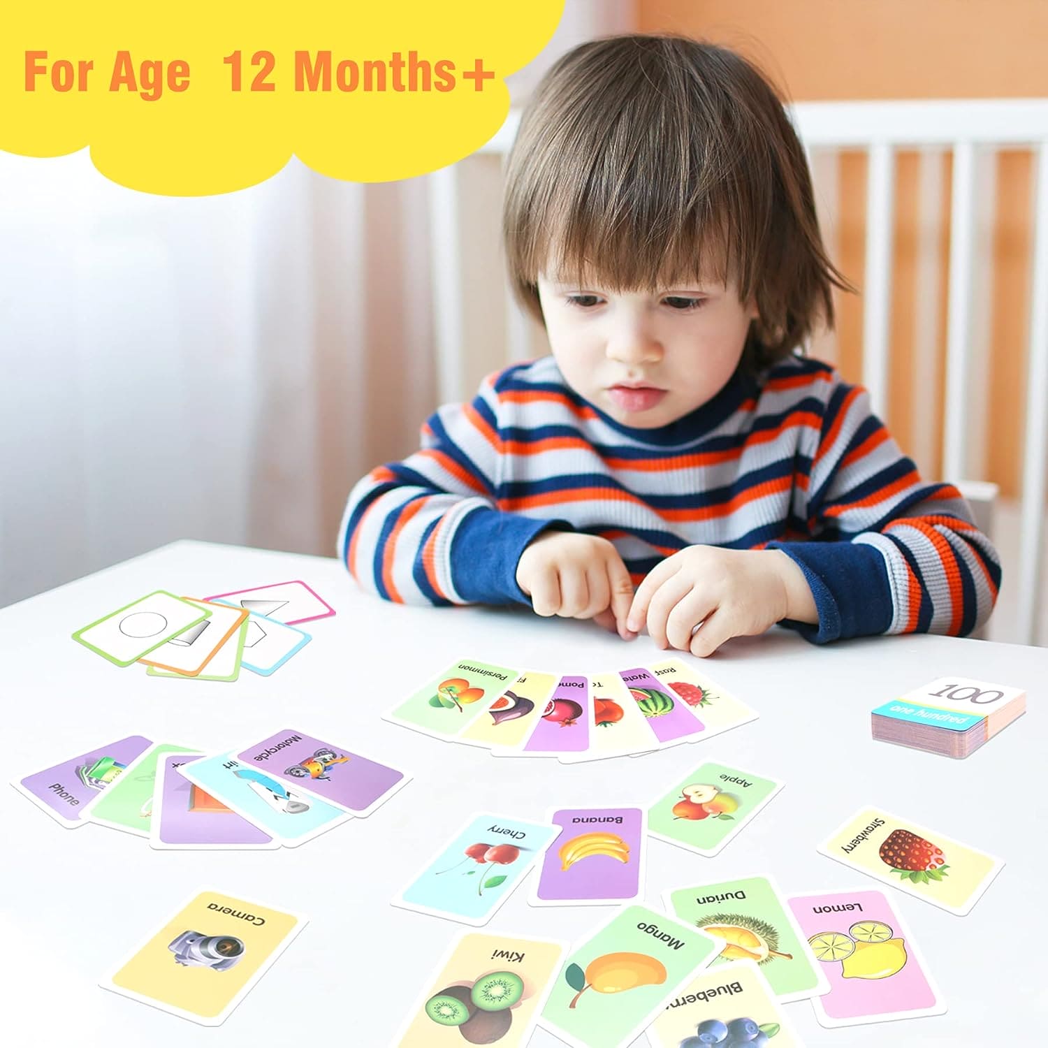 English Word Learning Flash Card For Kids, Visual Stimulation Cards for Toddlers, Cartoon Flashcards for Newborn Babies Kids, Fun Learning and Educational Kids Cards, Memory Training  Learning Cards, Montessori Baby Learning Cards