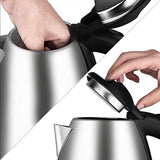 2L Stainless Steel Electric Kettle, Electric Teapot Water Boiler, Samovar Tea Thermos Pot, Anti Over Heat Thermal Mug, Portable Travel Water Boiler, Household Quick Heating Hot Water Boil Kettles, Electric Automatic Cut Off Jug Kettle
