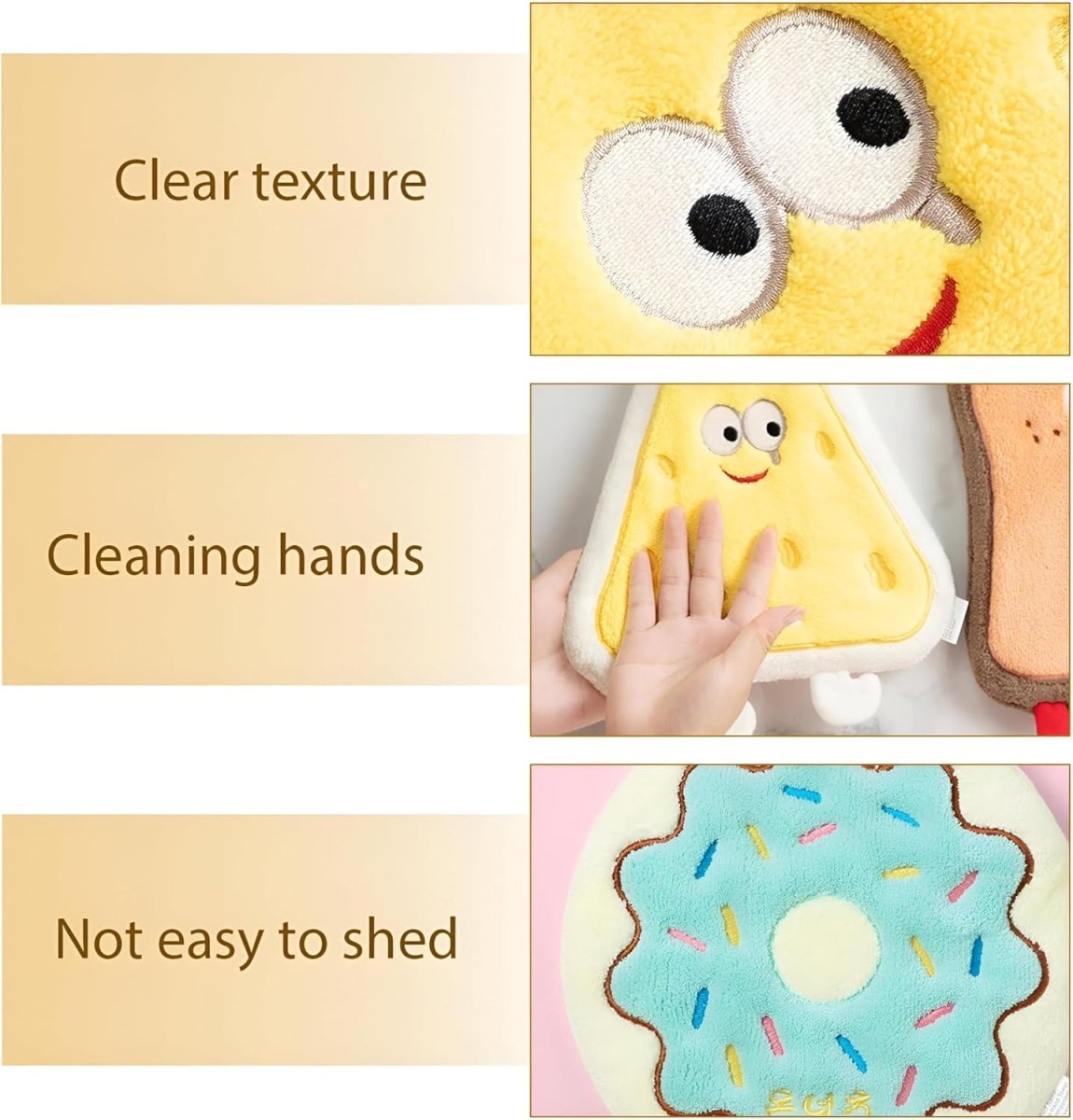 Kids Cartoon Hand Towel | Soft Microfiber Hanging Towel for Bathroom & Kitchen Use
