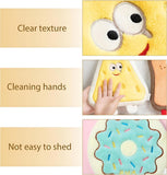 Kids Cartoon Hand Towel | Soft Microfiber Hanging Towel for Bathroom & Kitchen Use