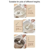 Kitchen Cleaning Brush with Soap Dispenser – Long Handle Rotating Pot & Dish Scrubber
