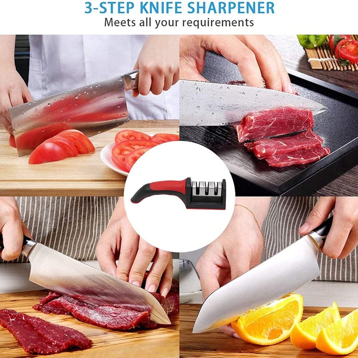 Knife Sharpener – Safe & Easy Kitchen Tool
