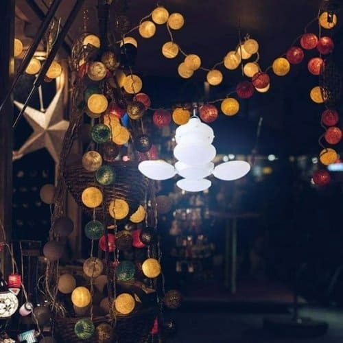 Football Foldable Solar Light, Emergency Home Camping Night Lights, Portable USB Rechargeable LED Search Light, 2 In 1 Camping Light, Portable Tent Lamp with Hanging Hook