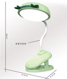Clip Desk Lamp, Foldable Table Desk Book Reading Lamp, Beside Clip Light, Rechargeable Study Student Light