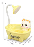 3 In 1 Bathtub Table Lamp With Sharpener, Cartoon Bathtub LED Study Lamp, Bathtub Lamp For Kid With Sharpener, Portable LED Study lamp, Study Reading Desk Lamp