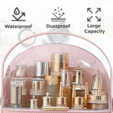 Large Capacity Makeup Organizer – Luxury Dustproof Cosmetic Storage Box with Drawers