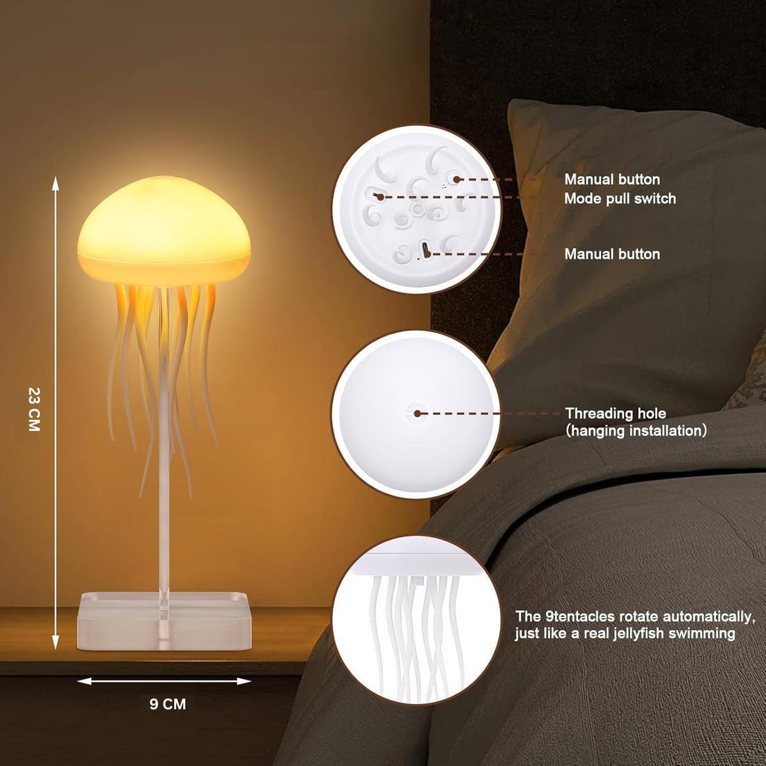 LED Jellyfish Lamp – Artificial Aquarium Mood Night Light