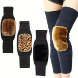 Leg Warmer,Warm Wool Knee High Winter For Men & Women High Quality Fleece Inside - Leg Warmer Warm Knee Brace Pad