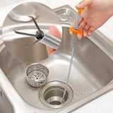 Pipe Drain Cleaner Tool – Flexible Sink & Bathroom Drain Hair Remover Grabber - 85cm