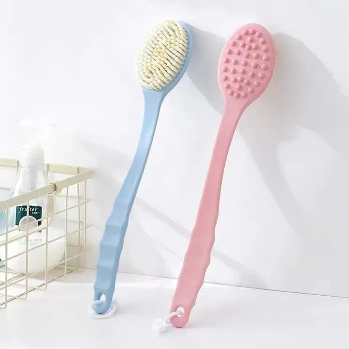 Long Handle Bath Brush – Soft Exfoliating Body Scrubber & Skin Cleaning Tool