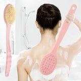 Long Handle Bath Brush – Soft Exfoliating Body Scrubber & Skin Cleaning Tool
