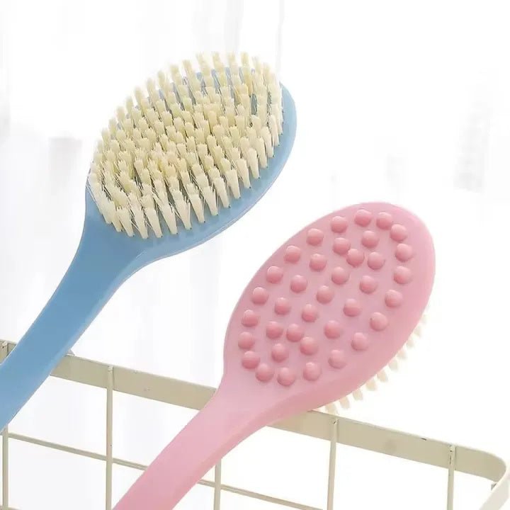 Long Handle Bath Brush – Soft Exfoliating Body Scrubber & Skin Cleaning Tool