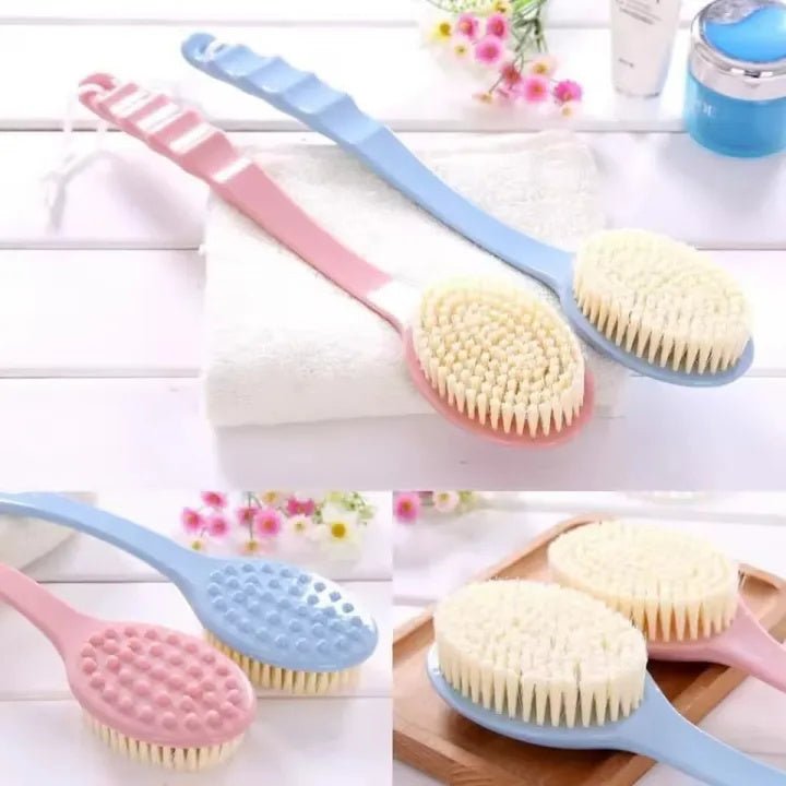 Long Handle Bath Brush – Soft Exfoliating Body Scrubber & Skin Cleaning Tool