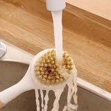 Long Handle Pot & Pan Cleaning Brush – Kitchen Stove Scrubber with Hanging Design