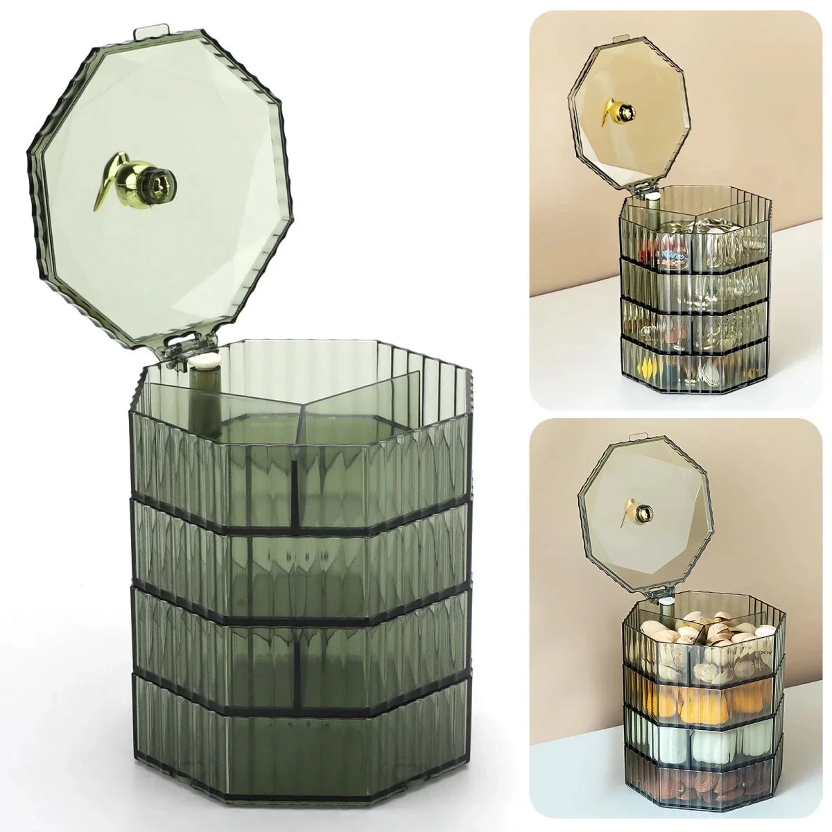 Luxury Rotating Jewelry Organizer Box