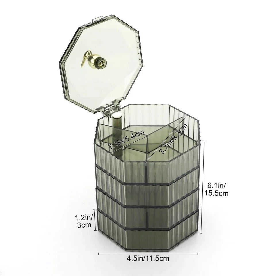 Luxury Rotating Jewelry Organizer Box