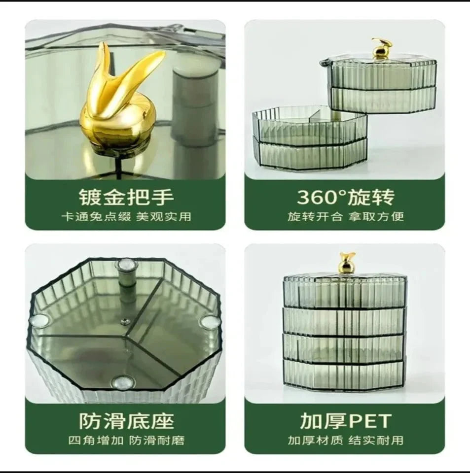 Luxury Rotating Jewelry Organizer Box