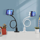 Goose Neck Flexible Phone Holder, Universal Lazy Mobile Phone Stand, Long Arm Cell Phone Holder, Car Mobile Clip Holder Stand, Multifunction Universal Long Arm Bracket, Portable Foldable Metal Lazy Stand Clamp
