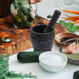 Spice Crusher Bowl, Garlic Herb Spice Mixing Grinding Bowl, Kitchen Imam Dasta Set, Household Grinder Garlic Masher Bowl, Multifunctional Garlic Herb Spice Pill Cup Grinder, DIY Sauce Making Mills, Marble Pattern Pestle Grinding Tool For Kitchen