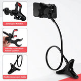 Goose Neck Flexible Phone Holder, Universal Lazy Mobile Phone Stand, Long Arm Cell Phone Holder, Car Mobile Clip Holder Stand, Multifunction Universal Long Arm Bracket, Portable Foldable Metal Lazy Stand Clamp