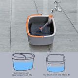 Square Bucket Mop, Double Deck Separation System Spin Mop, Hand Free Lazy Squeeze Mop, Automatic Magic Floor Mop, 360 Degree Rotating Mop, Self Wringing Flat Mop, Wet and Dry Square Mop, Multipurpose Cleaning Mop