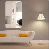 Rectangular Mirror Sticker, Self Adhesive Wall Mirror Sheet, Flexible Non-Glass Mirror Tiles, Unbreakable Acrylic Wall Mirror, Home, Bathroom Magic Mirror Sticker