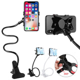 Goose Neck Flexible Phone Holder, Universal Lazy Mobile Phone Stand, Long Arm Cell Phone Holder, Car Mobile Clip Holder Stand, Multifunction Universal Long Arm Bracket, Portable Foldable Metal Lazy Stand Clamp