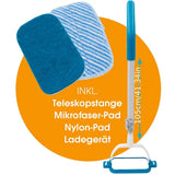 Multifunctional Cleaning Scrubber, 2 in 1 Vibrating Hand Washer And Floor Mop, Cordless Wiper for Easy Scrubbing and Polishing, Ingenious Cordless Scrubber With Vibration Power, Battery Mop for Effortless Moping