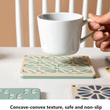 Split Silicon Table Mat, Heat-Resistant Silicone Placemat, Hollow Out Non-Slip Table Mats, Heat Resistant Mat Coaster, Bowl Cup Table Mat, Reusable Household Place Mats