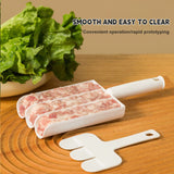 Triple Meat Ball Maker, Meat Tool With Spoon, Fried Fish Beef Meat Making Balls Mold, Kitchen Meatballs Scoop, Home Cooking Tool, Triple Meat Club Maker with Cutting Spatulas, Non Stick Plastic Apparatus Maker Clip