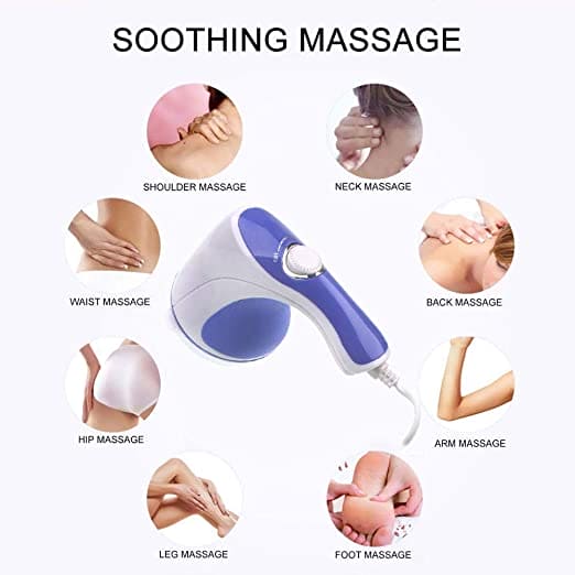 Relax and Spin Massager, Home Cellulite Massager, Electric Vibration Waist Massager, Full Relax Tone Spin Body Massager, Handheld Cellulite Remover Massager