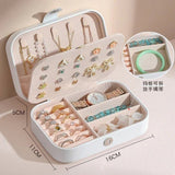 Medium-Sized Leather Jewelry Organizer – Elegant Storage Box for Accessories
